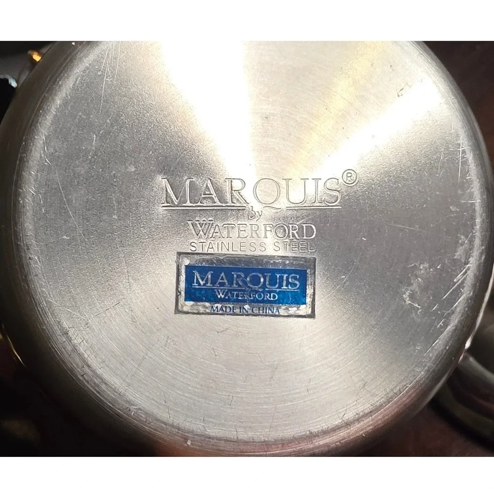 Ice Bucket Waterford Marquis Stainless Steel Dimpled Dot Barware Silver